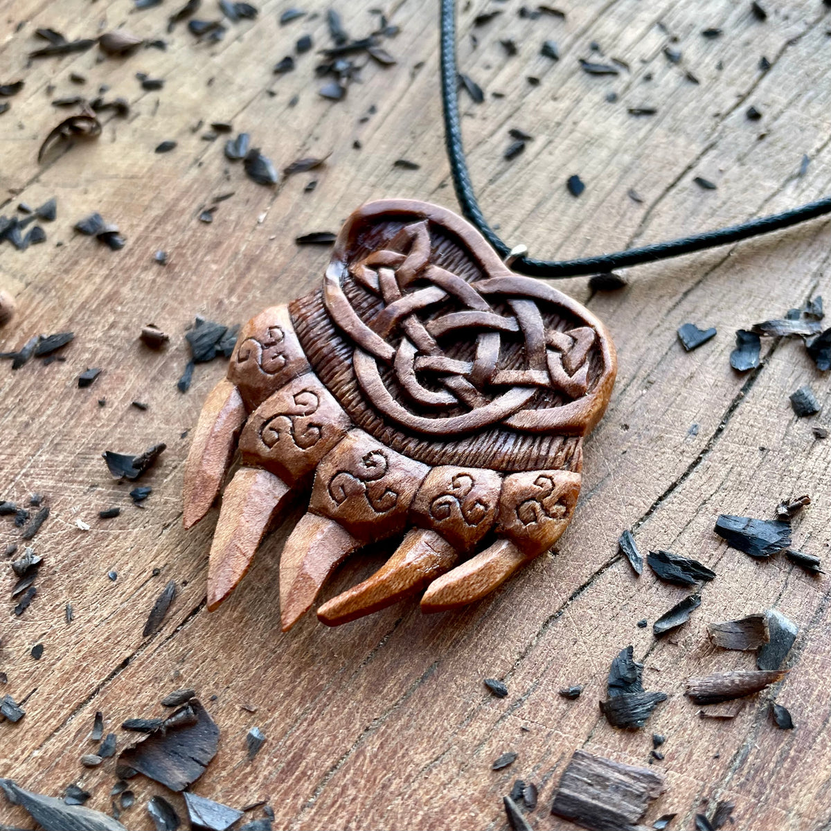 Norse Bear Paw Pendant