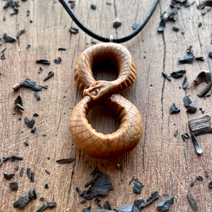 Serpent Ouroboros Infinity Loop Pendant
