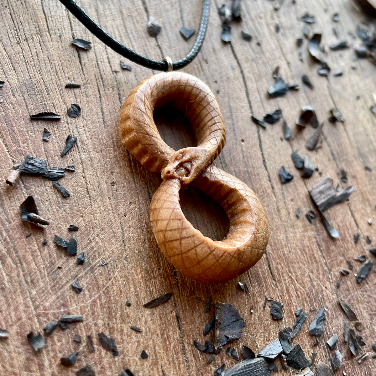 Serpent Ouroboros Infinity Loop Pendant