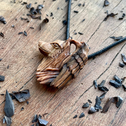 Wolf and Raven Pendant