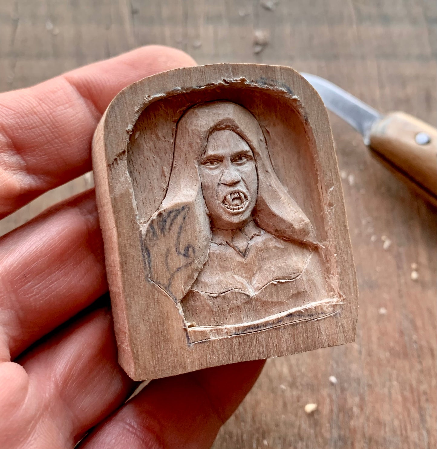 Vampire Female Pendant