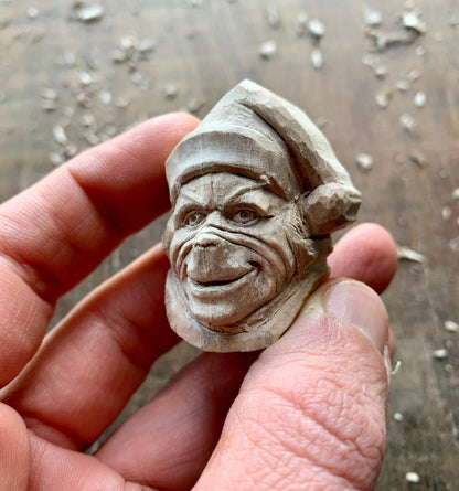 The Grinch Walnut Wood Pendant