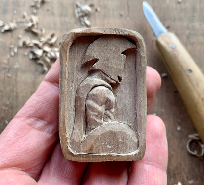 Unique Spartan Warrior Walnut Wood Pendant