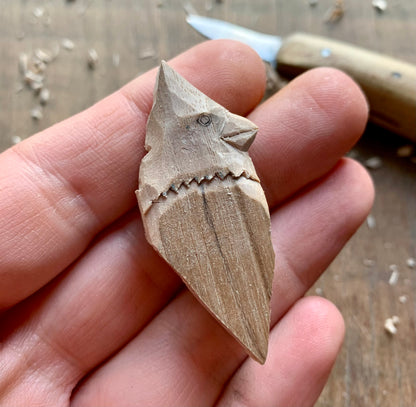 Cardinal Bird Head-Feather Walnut Wood Pendant