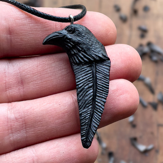 Raven Totem Pendant