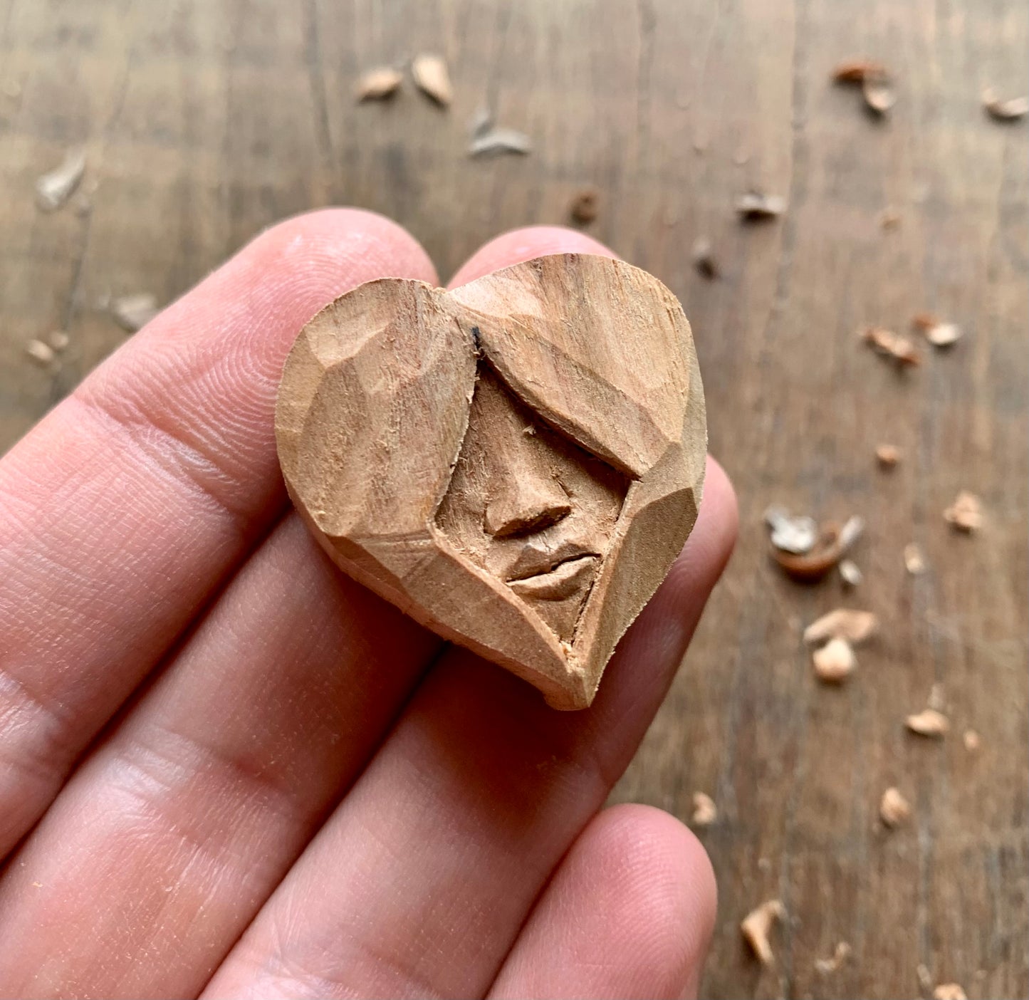 Nose and Lips Heart Pendant