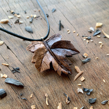 Maple’s Leaf Wood Pendant