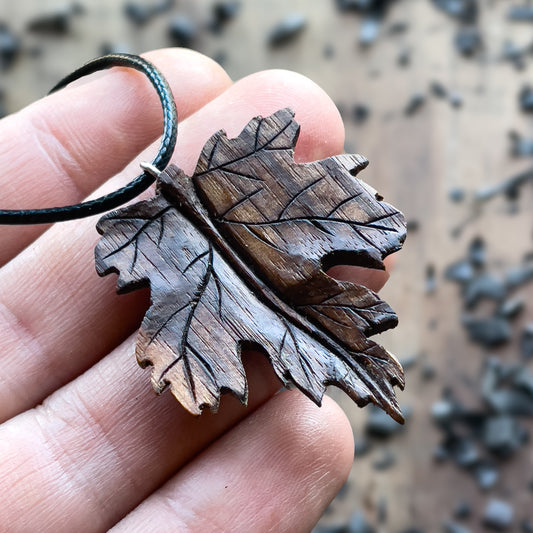 Maple Leaf Pendant - Ember Spirit