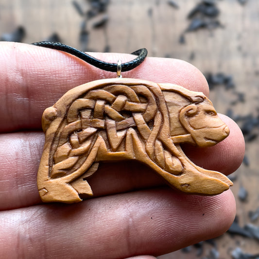 Bear Pendant – Norse &amp; Celtic Knotwork