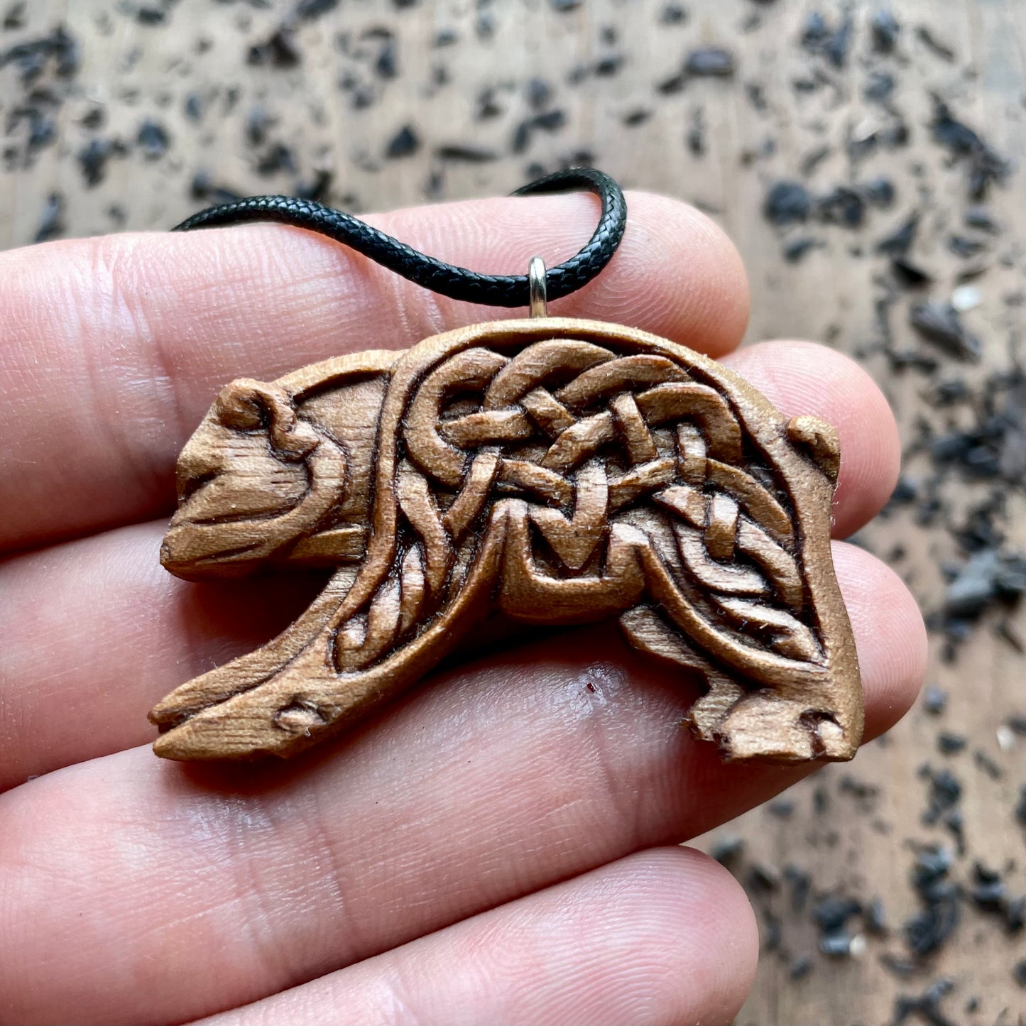 Bear Pendant – Norse &amp; Celtic Knotwork