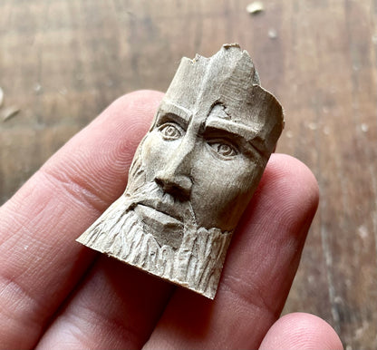 Wood Spirit Walnut Wood Pendant