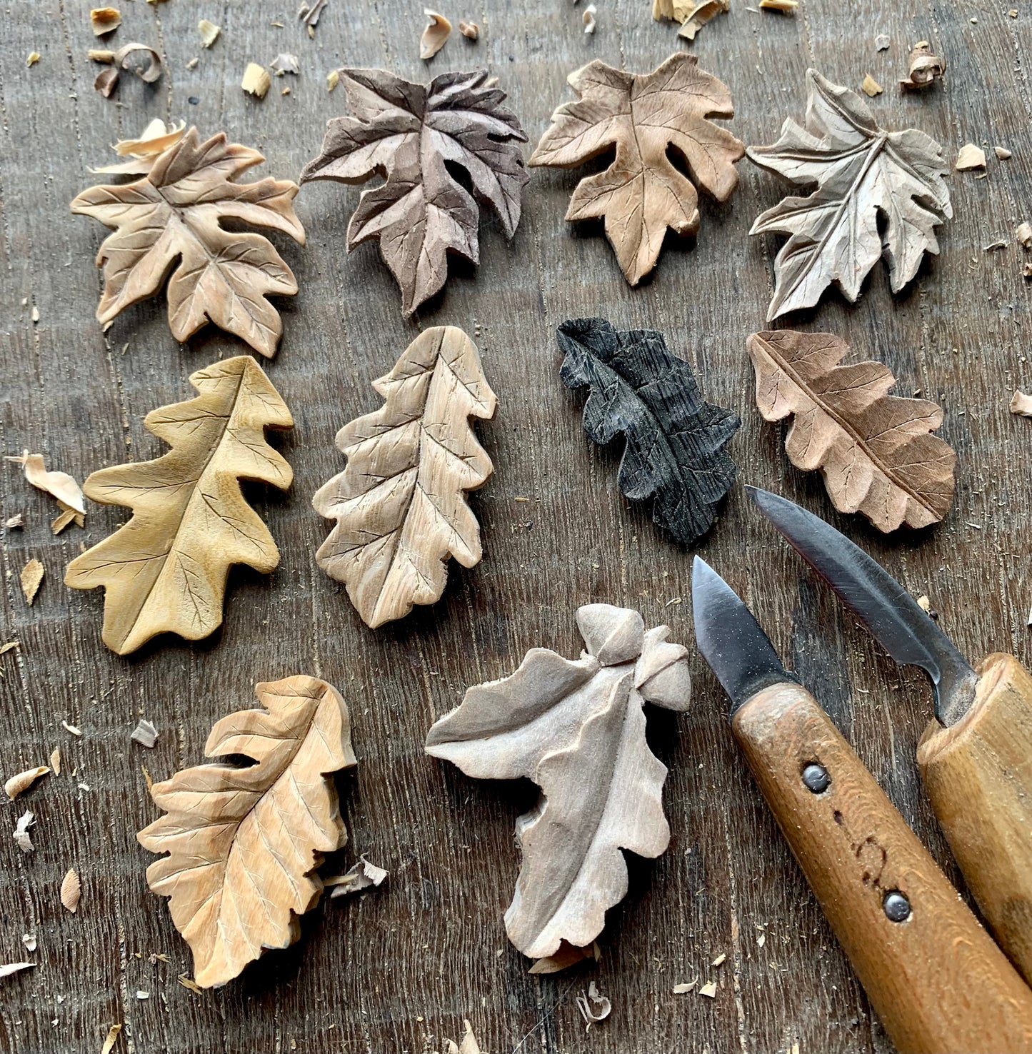 Maple’s Leaf Cherry Wood Pendant