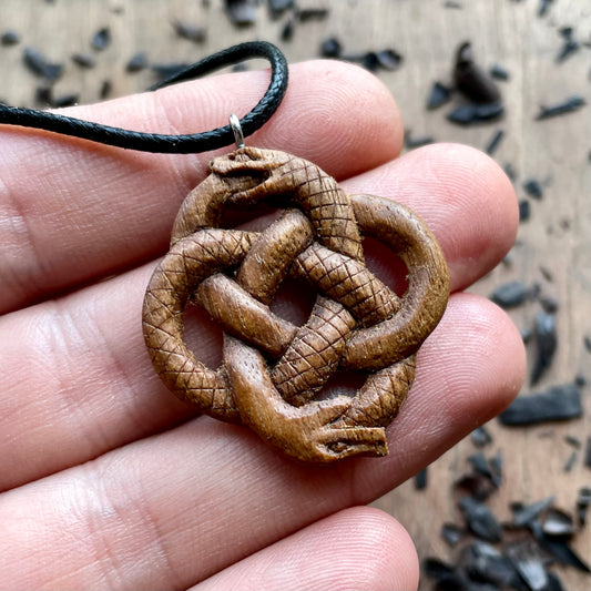 Ciondolo serpenti Ouroboros