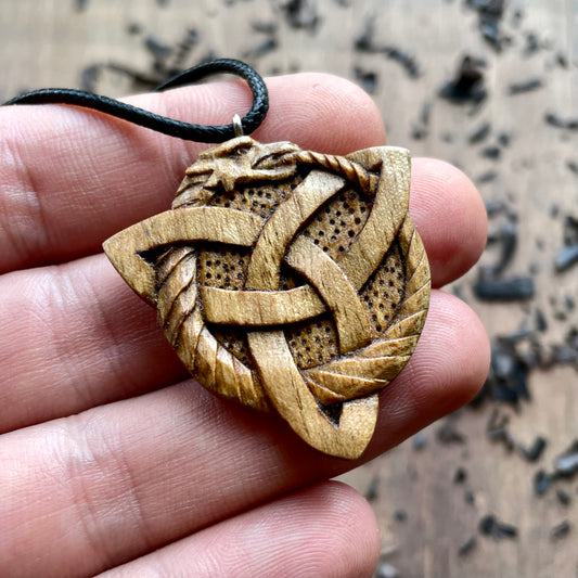 Ciondolo Triquetra del drago Ouroboros