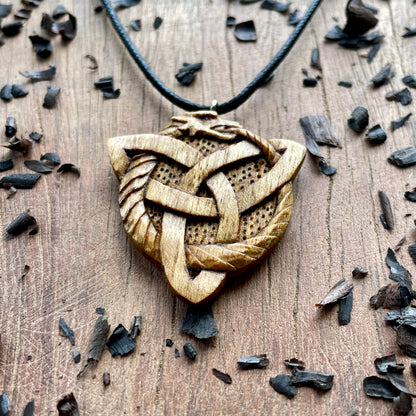 Dragon Ouroboros Pendant – Triquetra Shape