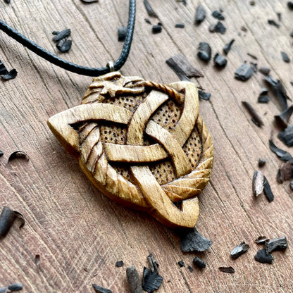 Dragon Ouroboros Pendant – Triquetra Shape
