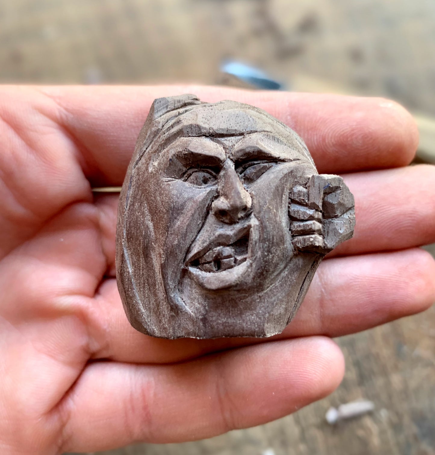 Pumpkin “Punch on Face” Pendant