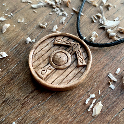 Viking Shield Tyr Rune Pendant