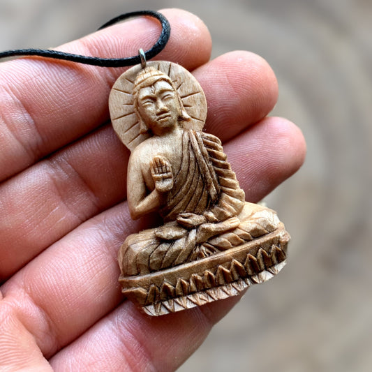 Handcarved Buddha Pendant