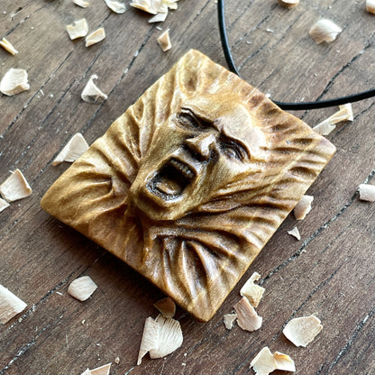 "Veiled" Wood Spirit Pendant