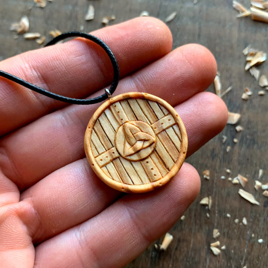 Viking Shield Triquetra Pendant