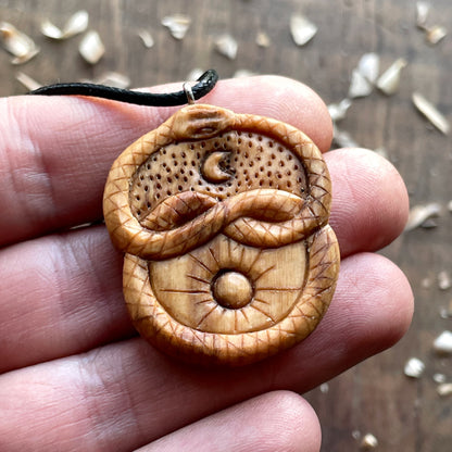 Ciondolo Sole e Luna Auryn Uroboro