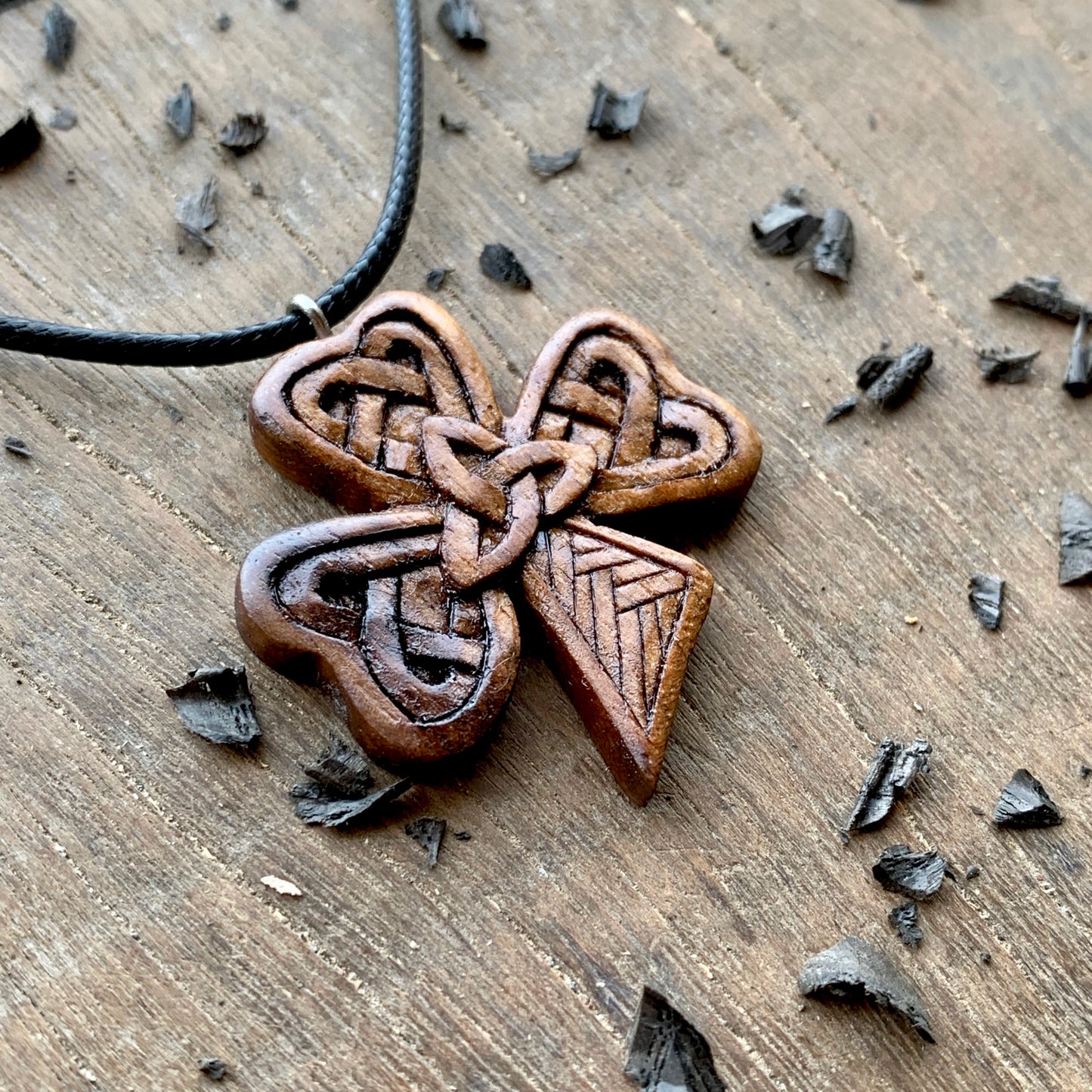 Celtic Shamrock Triquetra Pendant