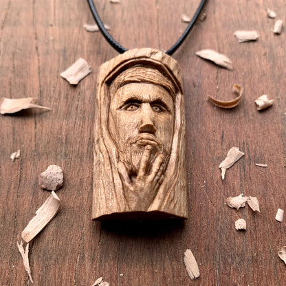 Thoughtful Wood Spirit Pendant