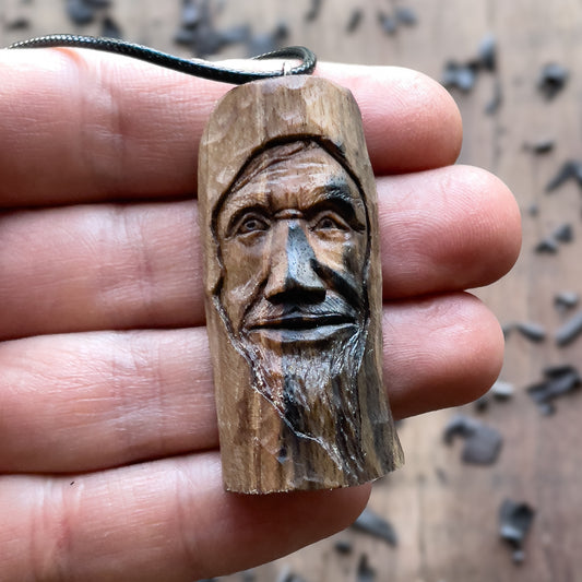 "Cheerful" Wood Spirit Pendant