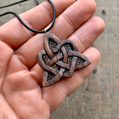 Celtic Heart Triquetra Pendant