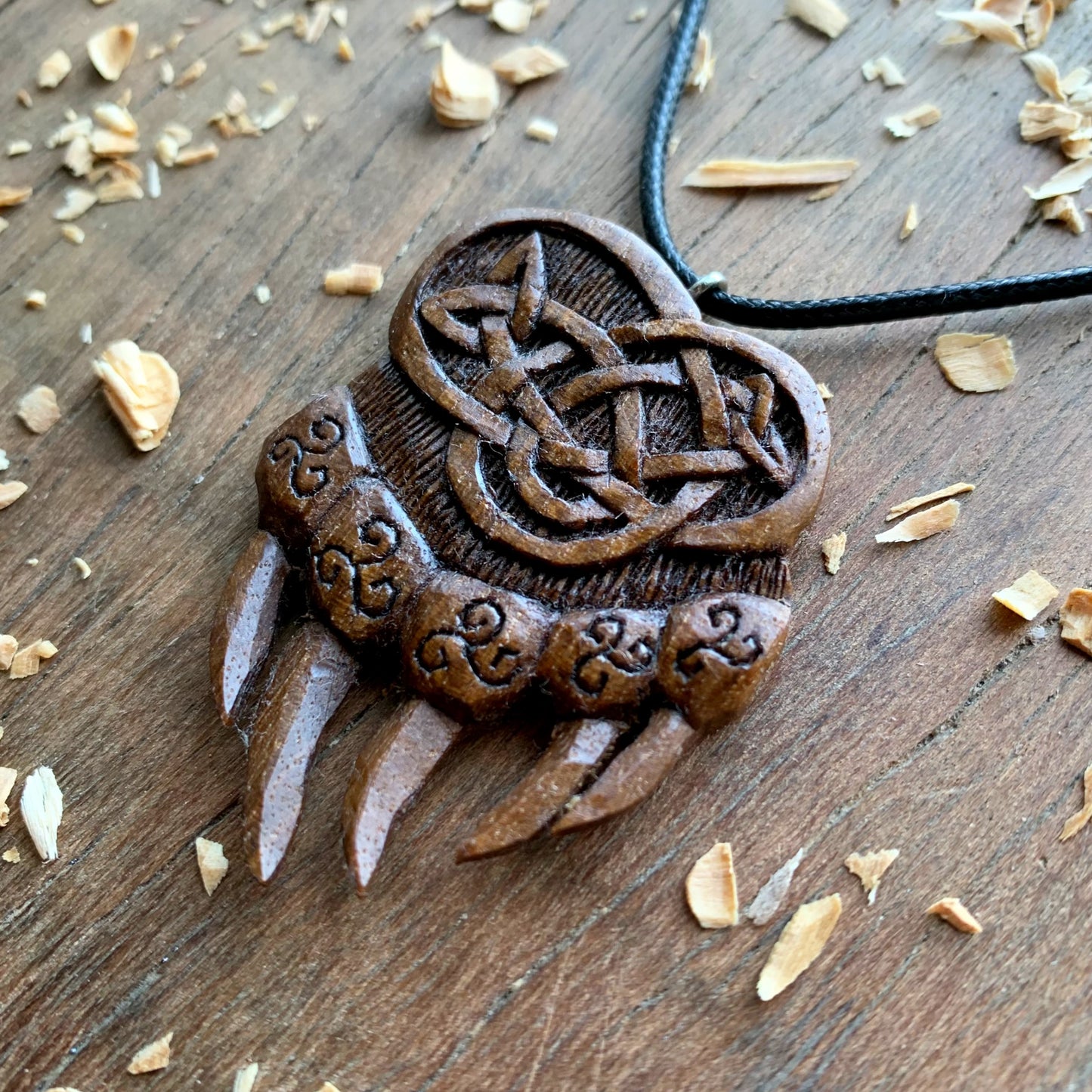 Celtic Bear’s Paw Triskelion Pendant