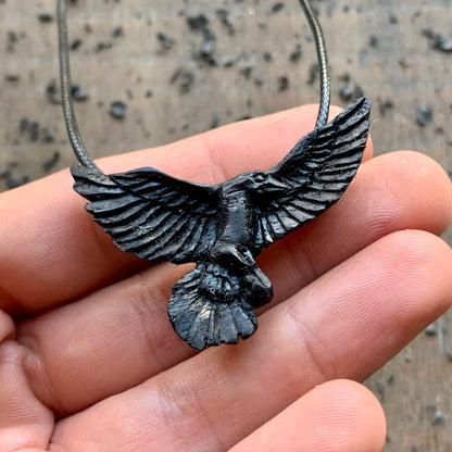 Flying Raven Pendant