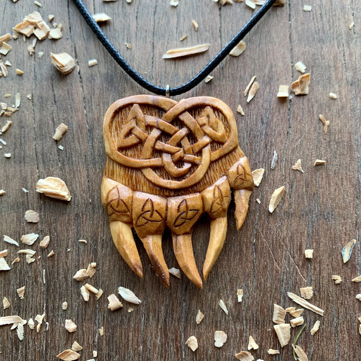 Celtic Bear’s Paw Triquetra Pendant