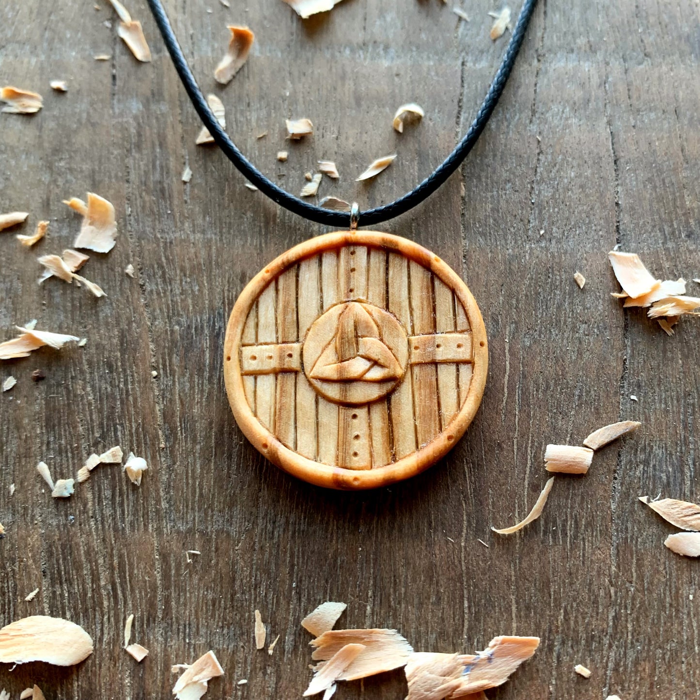 Viking Shield Triquetra Pendant