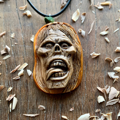 Zombie's Head-Pumpkin Pendant