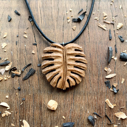 Monstera Leaf Pendant