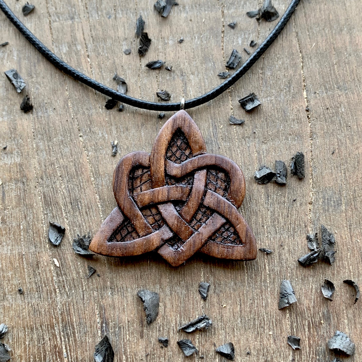 Celtic Heart Triquetra Pendant