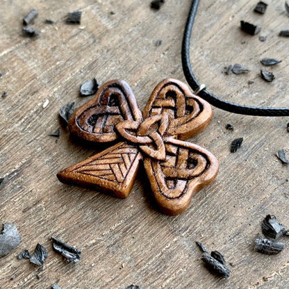 Celtic Shamrock Triquetra Pendant