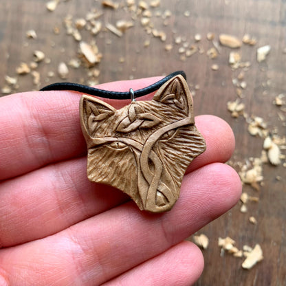 Celtic Fox Triquetra Pendant