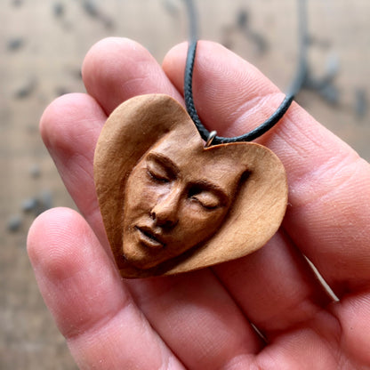 “Face into Heart” Pendant