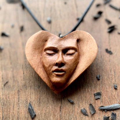 “Face into Heart” Pendant