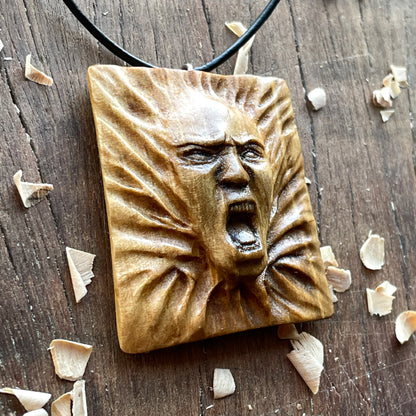 "Veiled" Wood Spirit Pendant