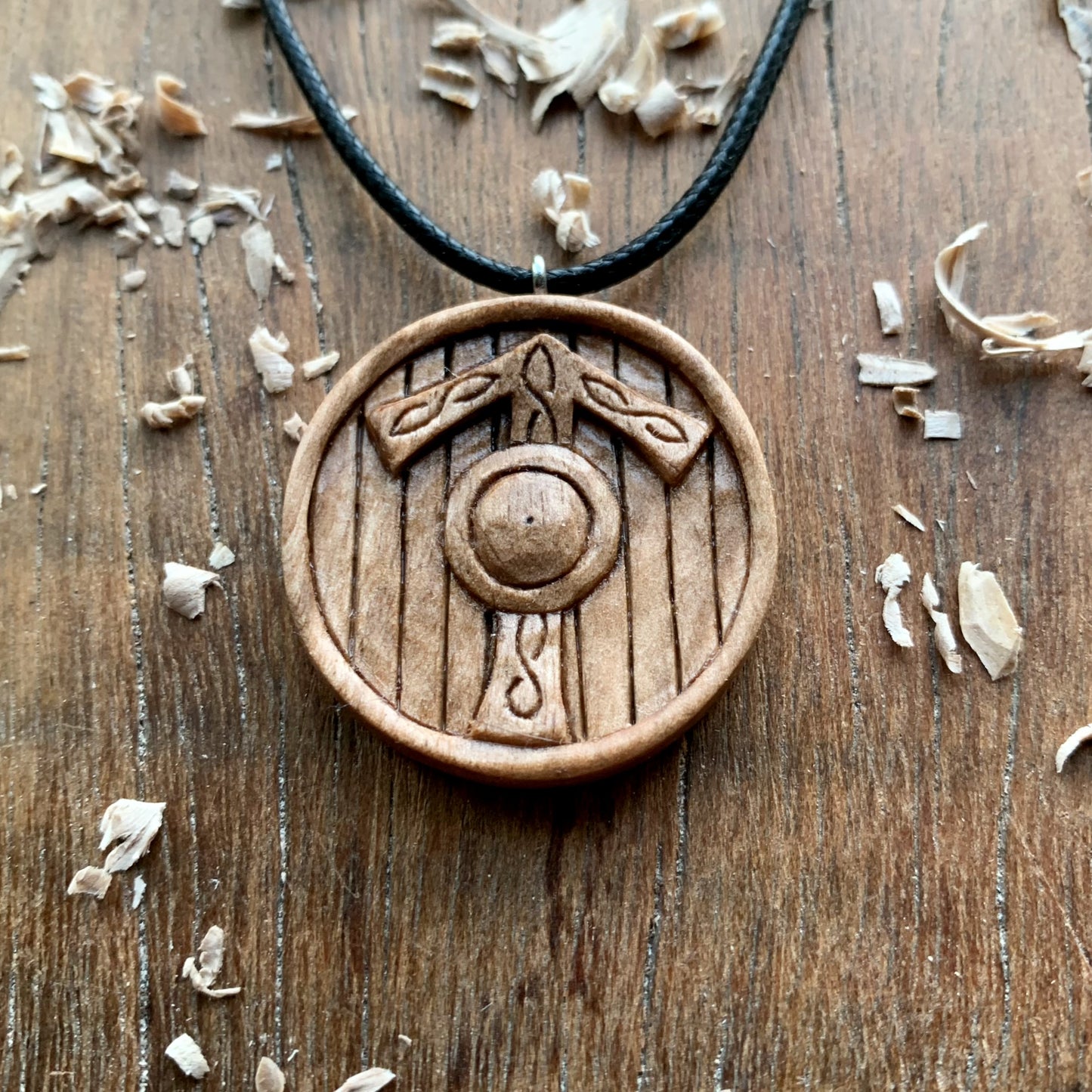 Viking Shield Tyr Rune Pendant