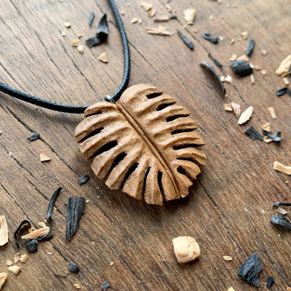 Monstera Leaf Pendant