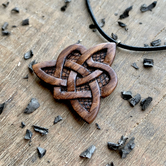 Celtic Heart Triquetra Pendant