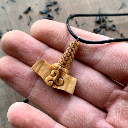 Mjolnir With Triskelion Pendant