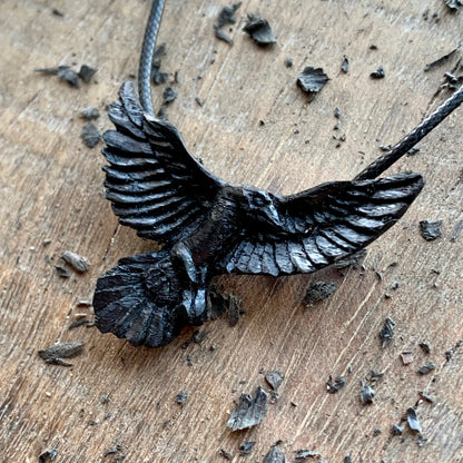 Flying Raven Pendant