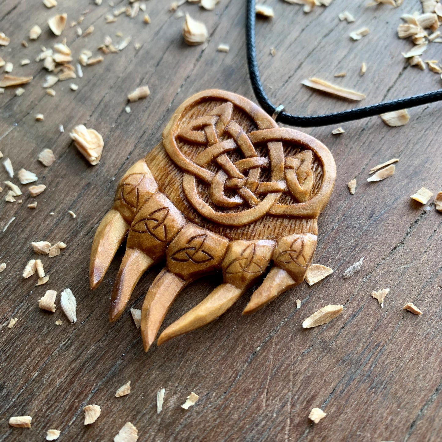 Celtic Bear’s Paw Triquetra Pendant