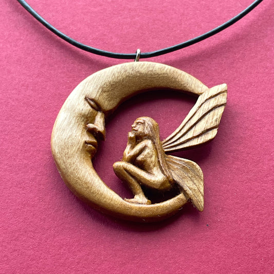 Fairy On The Moon Pendant