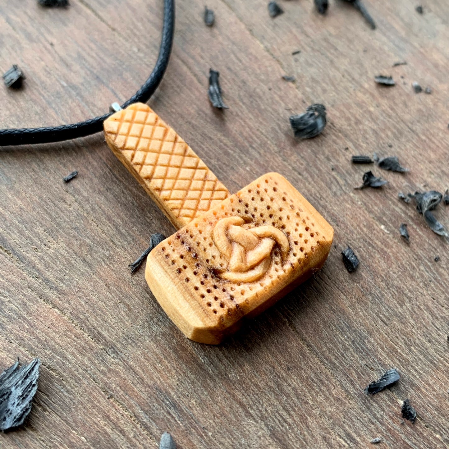 Mjolnir With Odin's Horn Pendant